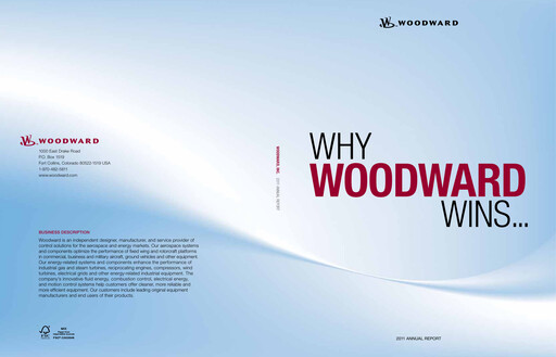 Thumbnail Woodward Annual Report 2011