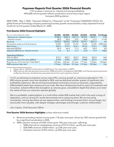 Vorschaubild Payoneer Quartalsbericht 2026-q1