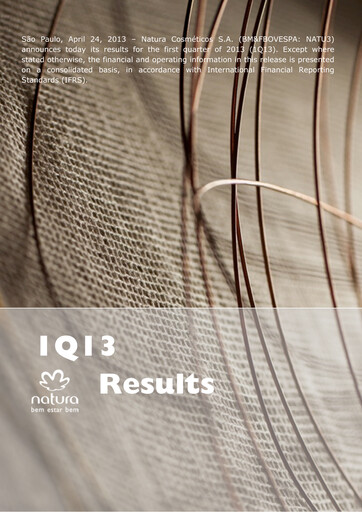 Thumbnail Natura&Co Quarterly Report 2013-q1