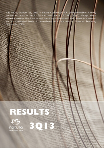 Thumbnail Natura&Co Quarterly Report 2013-q3