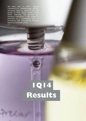 Thumbnail Natura&Co Quarterly Report 2014-q1