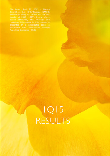Thumbnail Natura&Co Quarterly Report 2015-q1