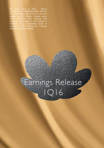 Thumbnail Natura&Co Quarterly Report 2016-q1