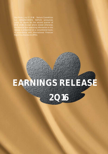 Thumbnail Natura&Co Quarterly Report 2016-q2
