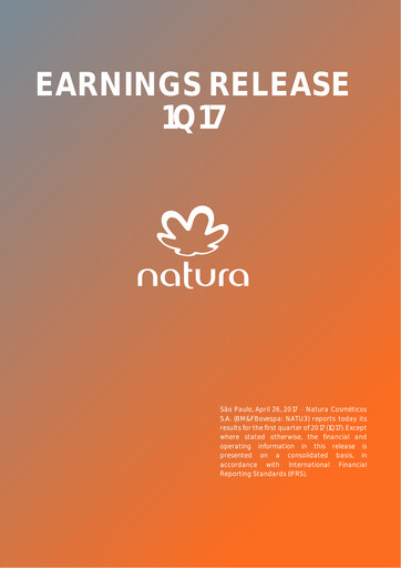Thumbnail Natura&Co Quarterly Report 2017-q1