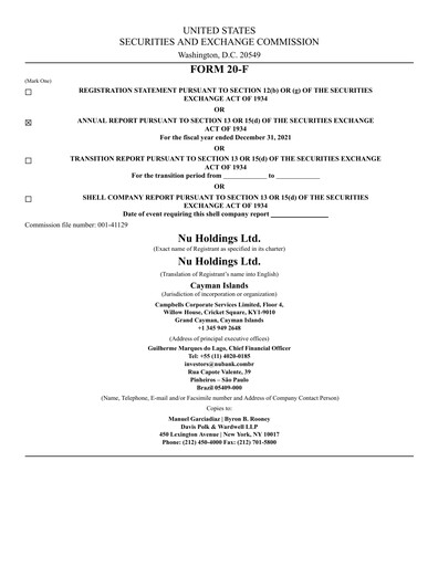 Thumbnail Nu Holdings Annual Report 2021