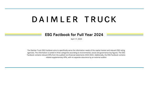 Vorschaubild Daimler Truck ESG-Bericht 2024