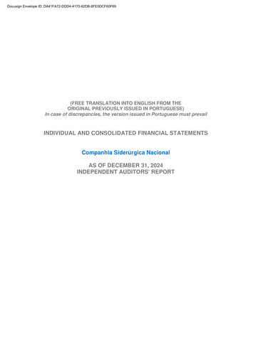 Miniature Companhia Siderúrgica Nacional
 Bilan financier 2024