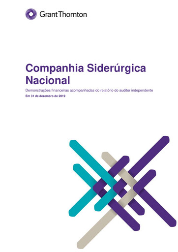 Miniature Companhia Siderúrgica Nacional
 Bilan financier 2019