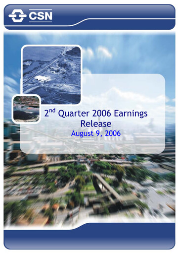 Thumbnail Companhia Siderúrgica Nacional
 Quarterly Report 2006-q2