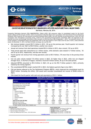 Thumbnail Companhia Siderúrgica Nacional
 Quarterly Report 2013-q4