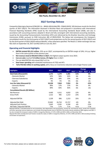 Thumbnail Companhia Siderúrgica Nacional
 Quarterly Report 2017-q3