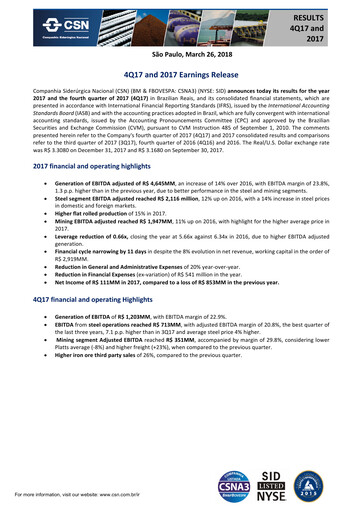 Thumbnail Companhia Siderúrgica Nacional
 Quarterly Report 2017-q4