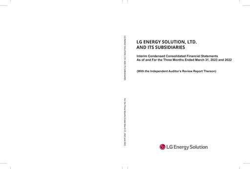 Thumbnail LG Energy Solution Financial Statement 2023-q1