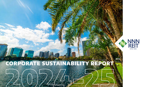 Thumbnail NNN REIT Sustainability Report 2024-2025