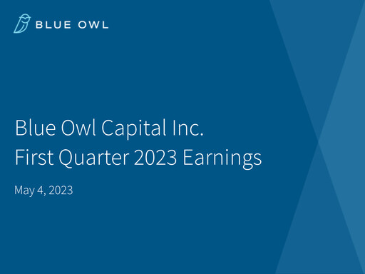 Miniature Blue Owl Capital Rapport trimestriel 2023-q1