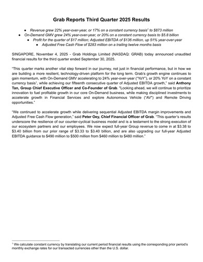 Thumbnail Grab Holdings Quarterly Report 2025-q3