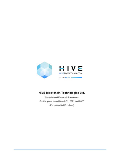 Thumbnail HIVE Digital Technologies Financial Statement fy2021