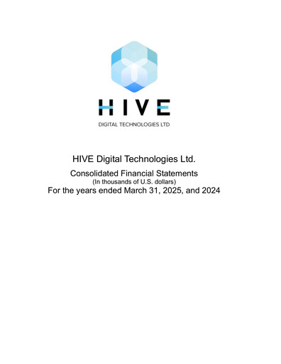 Thumbnail HIVE Digital Technologies Financial Statement fy2025