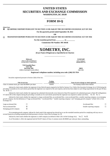 Thumbnail Xometry Quarterly Report 2022-q3