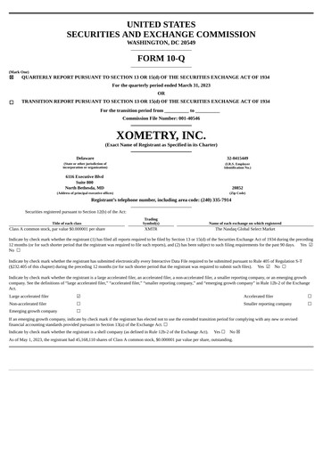 Thumbnail Xometry Quarterly Report 2023-q1