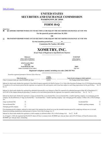 Thumbnail Xometry Quarterly Report 2024-q2