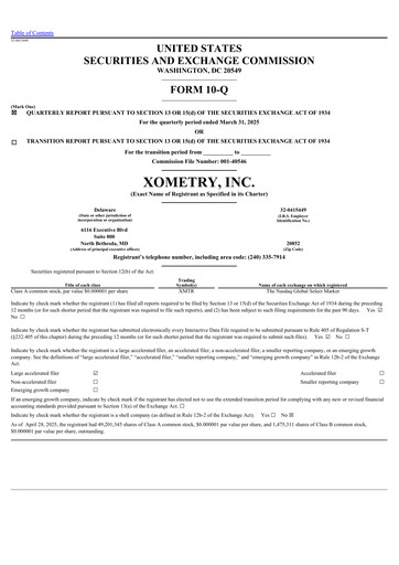 Thumbnail Xometry Quarterly Report 2025-q1