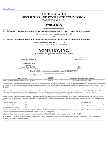 Thumbnail Xometry Quarterly Report 2025-q3