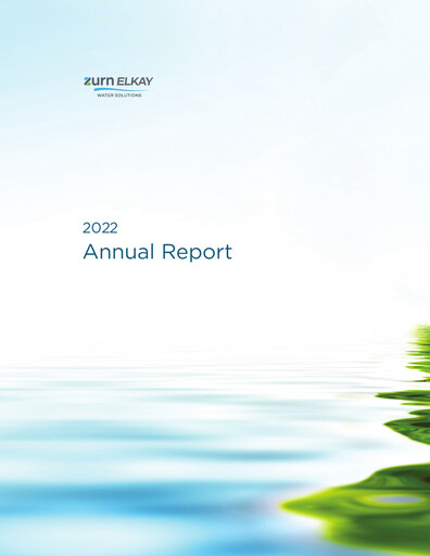 Thumbnail Zurn Elkay Water Solutions Annual Report 2022