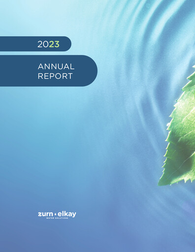 Thumbnail Zurn Elkay Water Solutions Annual Report 2023