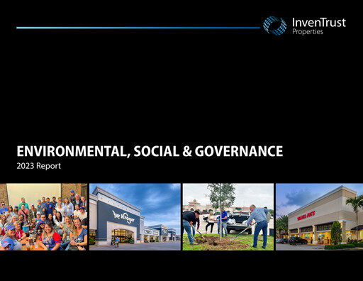 Miniature InvenTrust Properties Rapport ESG 2023