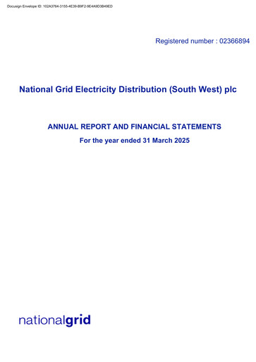 Thumbnail National Grid Annual Report 2025