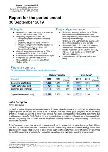 Thumbnail National Grid Half-year Report 2019-h1