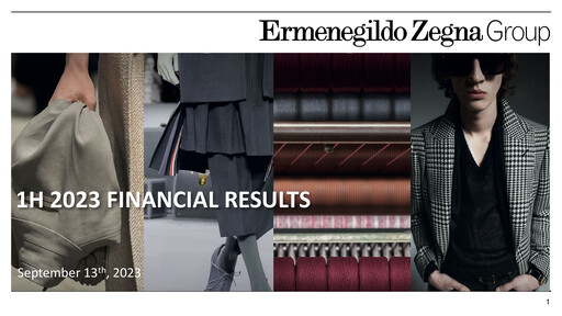 Miniature Ermenegildo Zegna Rapport semestriel 2023-h1