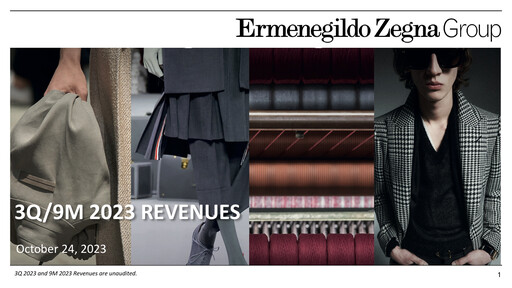 Miniature Ermenegildo Zegna Rapport trimestriel 2023-q3
