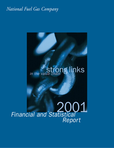 Thumbnail National Fuel Gas
 Financial Report 2001