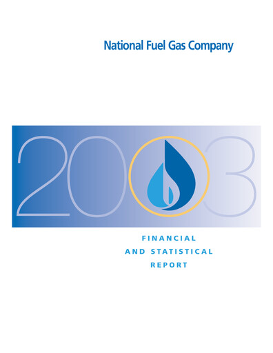 Thumbnail National Fuel Gas
 Financial Report 2003