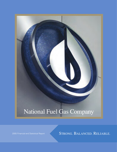 Thumbnail National Fuel Gas
 Financial Report 2005