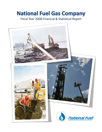Thumbnail National Fuel Gas
 Financial Report 2008
