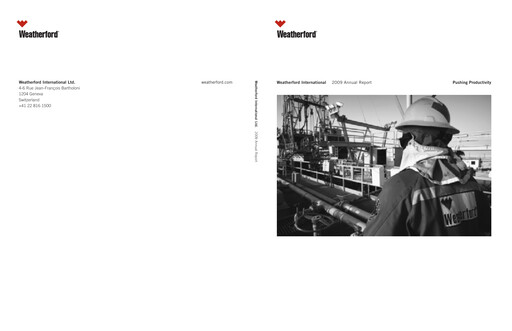 Thumbnail Weatherford International Annual Report 2009