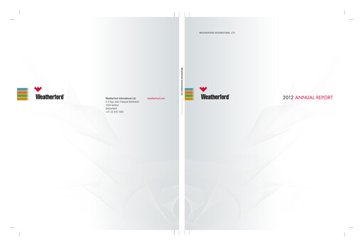 Thumbnail Weatherford International Annual Report 2012
