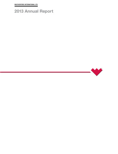 Thumbnail Weatherford International Annual Report 2013