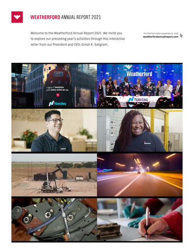 Thumbnail Weatherford International Annual Report 2021