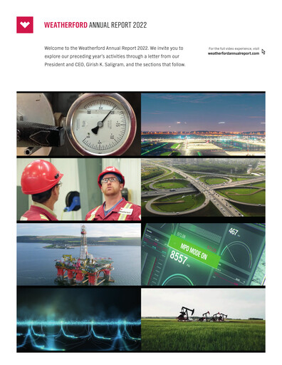 Thumbnail Weatherford International Annual Report 2022