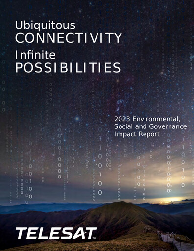 Miniature Telesat Rapport ESG 2023