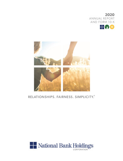 Thumbnail National Bank Holdings
 Annual Report 2020