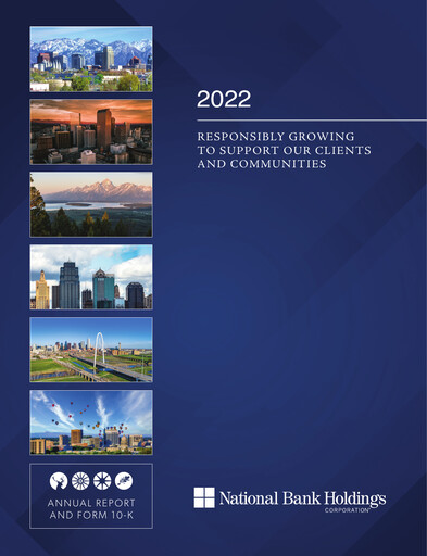 Thumbnail National Bank Holdings
 Annual Report 2022