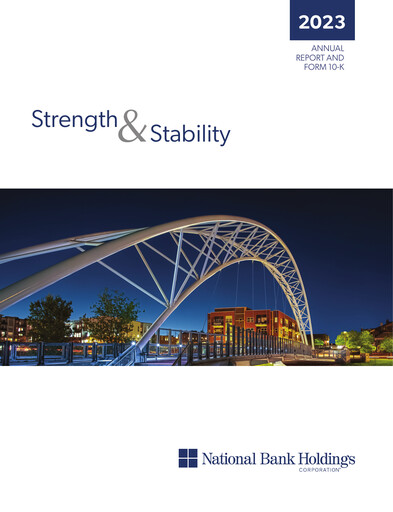 Thumbnail National Bank Holdings
 Annual Report 2023