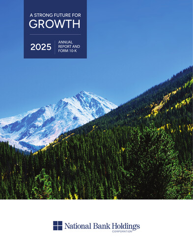 Thumbnail National Bank Holdings
 Annual Report 2025