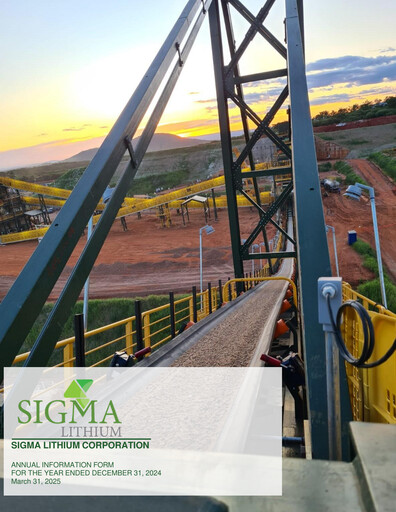 Miniature Sigma Lithium Rapport annuel 2024